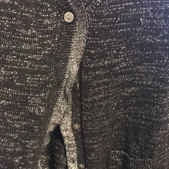 Victoria's Secret Dressy Black Sequined Cardigan GORGEOUS - Size M - Picture 5 of 12